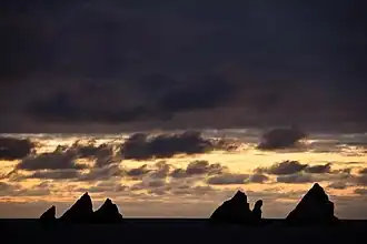Les rochers un soir de janvier 2009