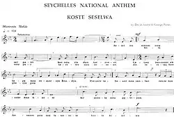 Image illustrative de l’article Koste Seselwa