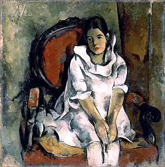 Portrait de la fille de l'artiste