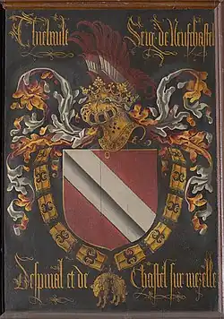 Blason de Thiébaut IX de Neufchâtel