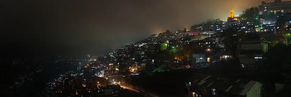 Shimla la nuit en 2011.