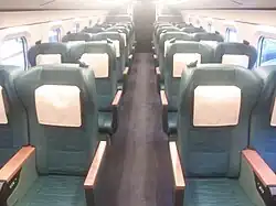 Intérieur de la Green car.