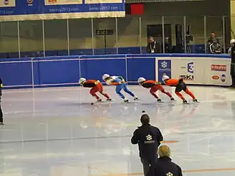 Short track 1&nbsp;500&nbsp;m féminin à Annecy