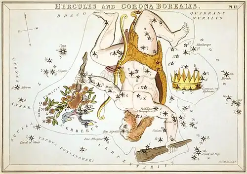 Carte no 11 : Hercule et la Couronne boréale