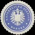 Marque de sceau de Morobe en Nouvelle-Guinée allemande.