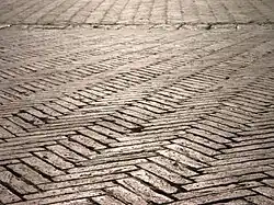 Pavage du sol du Campo de Sienne.