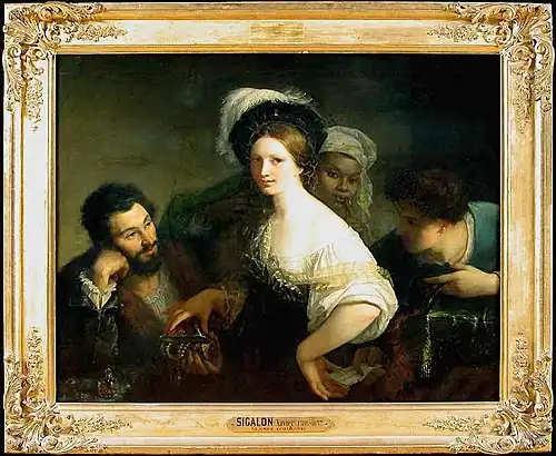 La Jeune Courtisane, Paris, musée du Louvre.