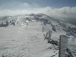 Vue sur la crête du mont Tendre.