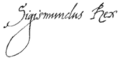 Signature de Sigismond III