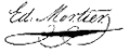 Signature de Édouard Mortier