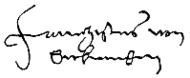 signature de Franz von Sickingen