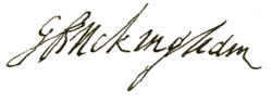 signature de George Villiers