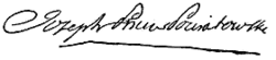 Signature de Joseph-Antoine Poniatowski
