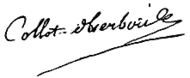 signature de Jean-Marie Collot d'Herbois