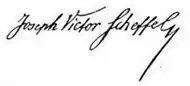 signature de Joseph Victor von Scheffel