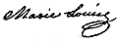 Signature de Marie-Louise d'Autriche