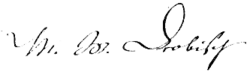 signature de Moritz Wilhelm Drobisch
