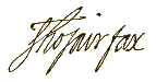 signature de Thomas Fairfax (3e lord Fairfax de Cameron)