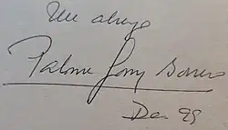 signature de Paloma Gómez Borrero