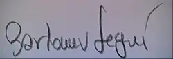 signature de Bartolomé Seguí