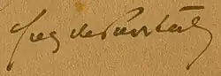 signature de Guy de Pourtalès