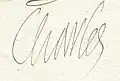 Signature de Charles&nbsp;IX