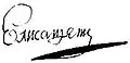 Signature de Élisabeth IreЕлизавета I