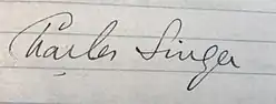 signature de Charles Singer