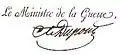 Signature de Pierre Dupont de l'Étang