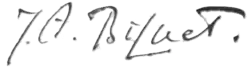 signature d'André Biguet