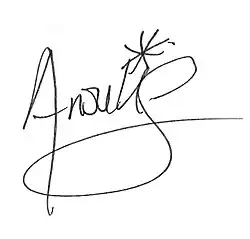 Signature de Anouk Shutterberg