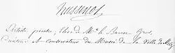 signature d'Auguste Hussenot