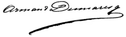 signature de Charles Édouard Armand-Dumaresq