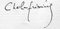 signature de Charles Frémine