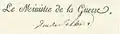 Signature de Henri-Jacques-Guillaume Clarke