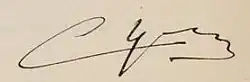 Signature de Claude Prouvoyeur