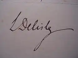 signature de Léopold Delisle