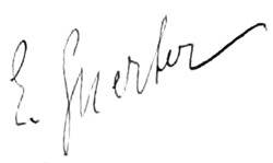 signature d'Édouard Guerber
