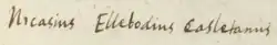 Signature de Ellebaudt Nicaise
