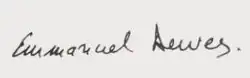 Signature de Emmanuel Dewees