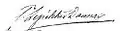 Signature de Félix Le Peletier d'Aunay