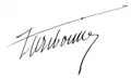 Signature de Ferdinand Baston de La Riboisière