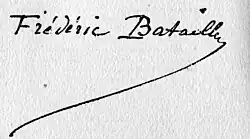 signature de Frédéric Bataille