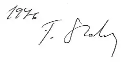 signature de François Stahly