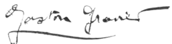 signature de Gaston Gravier