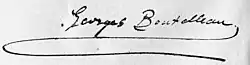 signature de Georges Boutelleau