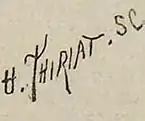 signature de Paul Thiriat