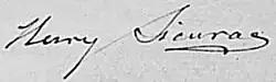 signature de Henry Sieurac