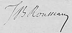 signature de Jean Rousseau