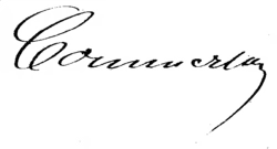 signature de Jean-Louis-Auguste Commerson